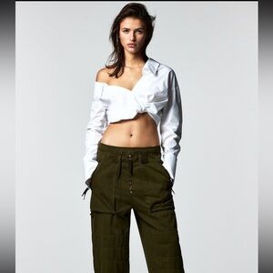 Chic Zara Off the Shoulder Top Brand New With Tags